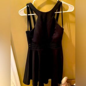 Cute black dress. Dressy and fun